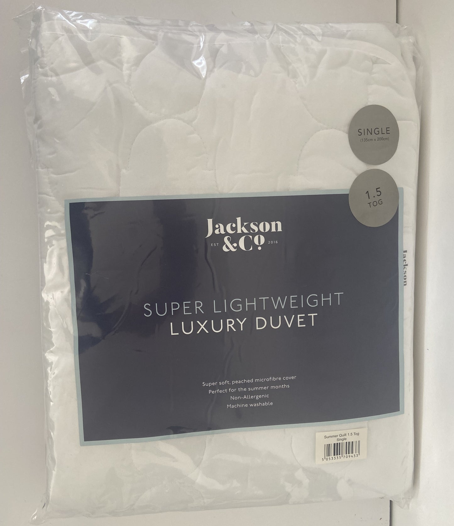1.5 Tog Super Lighweight Duvet