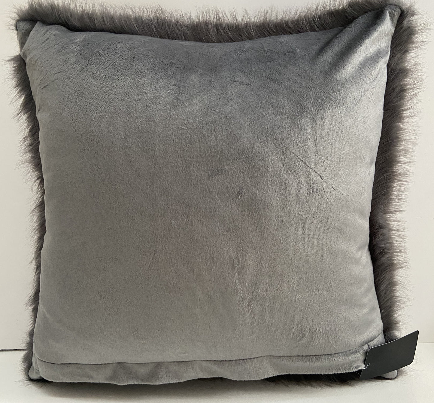 Faux Fur Cushion Cover in Grey