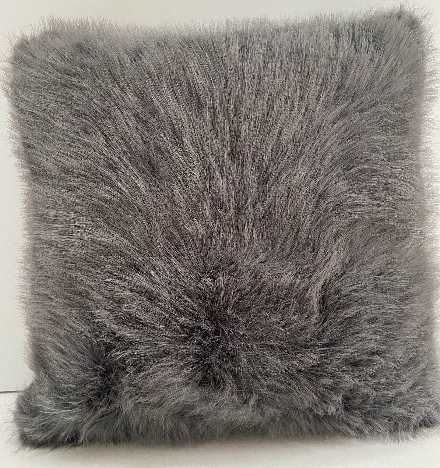 Faux Fur Cushion Cover in Grey
