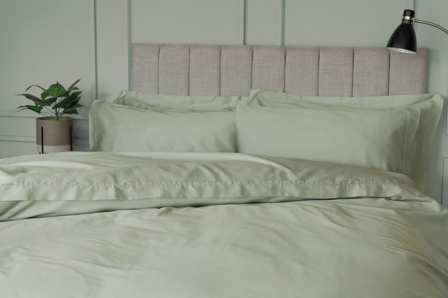 500 Thread Count Cotton Rich Bedding in Sage Green