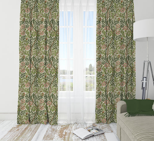 Sweet Briar Pair Curtains by William Morris