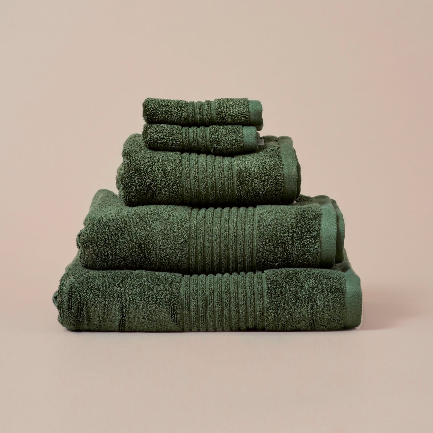 Bamboo Bath Towels in Khaki Green