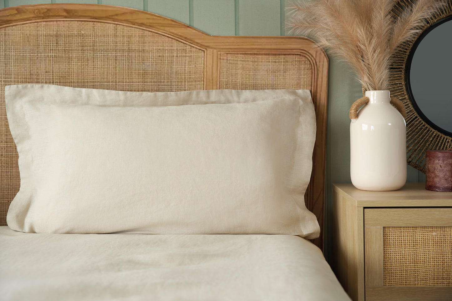 100% Linen Bedding Natural Oatmeal