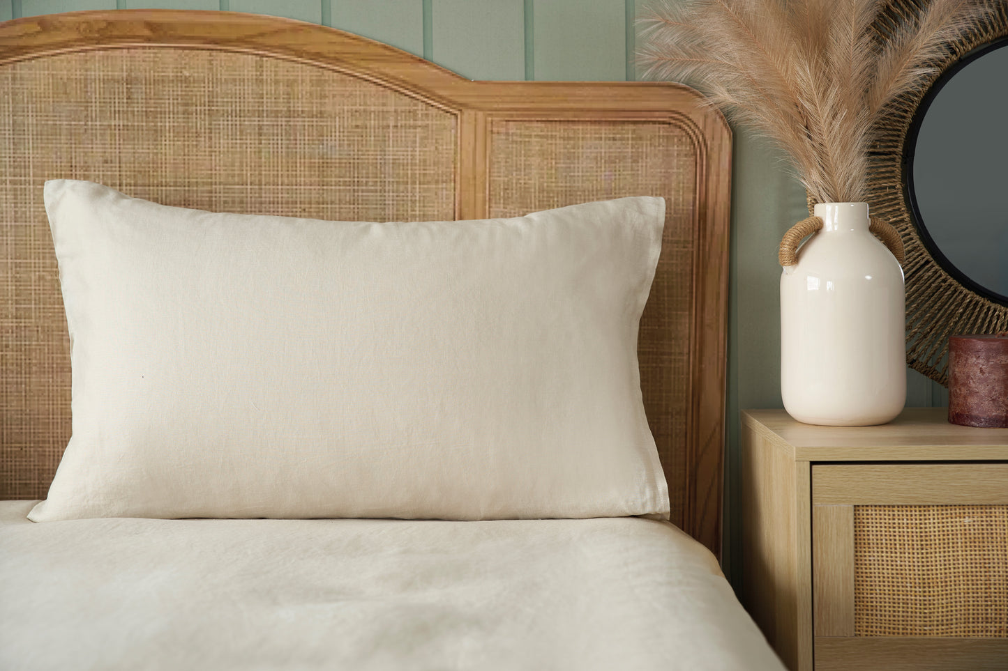 100% Linen Bedding Natural Oatmeal