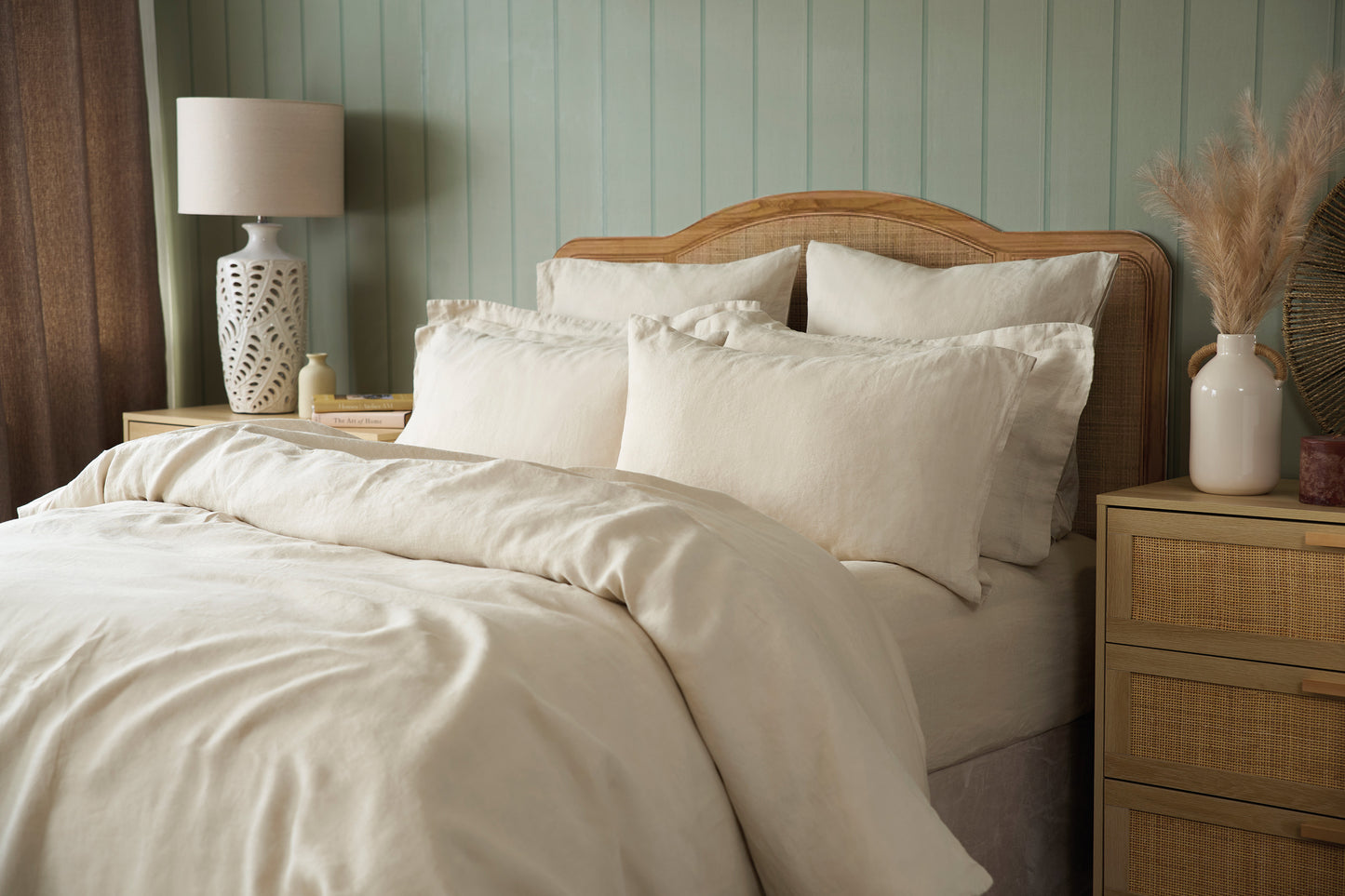 100% Linen Bedding Natural Oatmeal