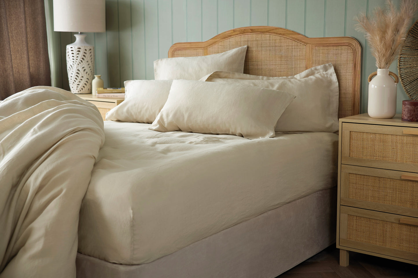 100% Linen Bedding Natural Oatmeal