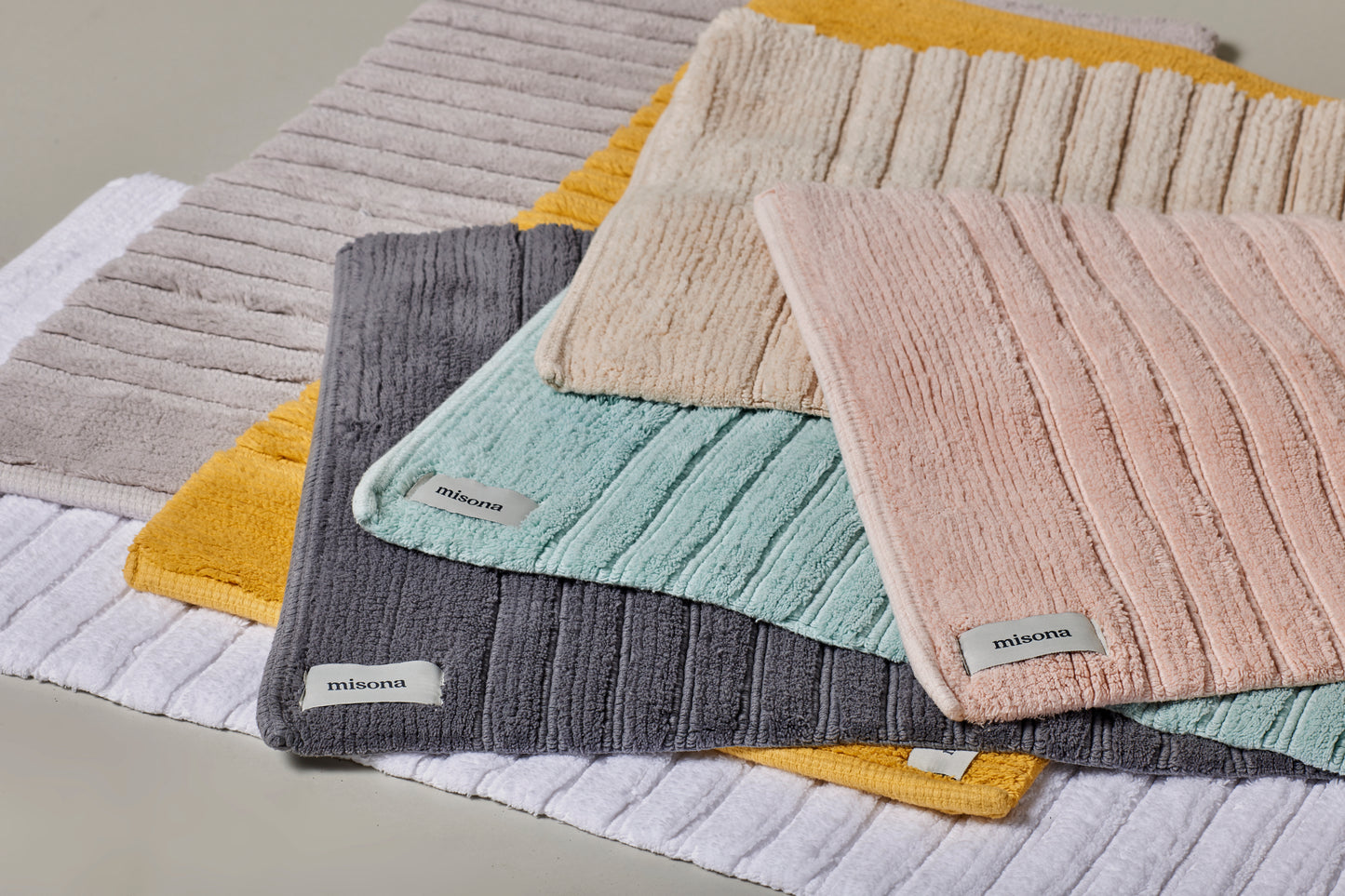 Organic Cotton Bath Towels in Duck Egg