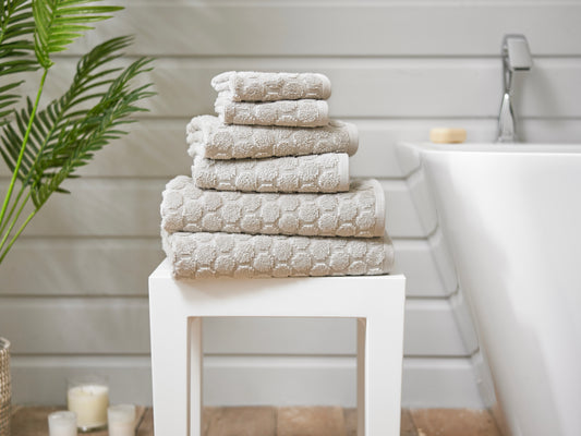 Quik Dri Sierra Textured Towels in Putty