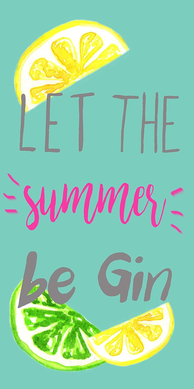 100% Cotton Let The Summer Be Gin Beach Towel