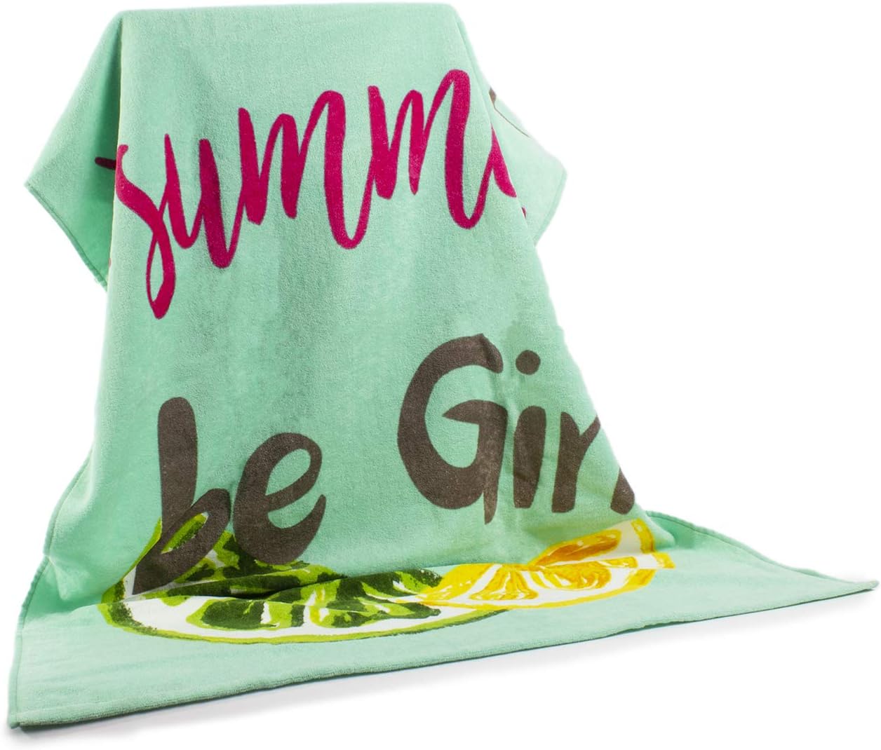 100% Cotton Let The Summer Be Gin Beach Towel
