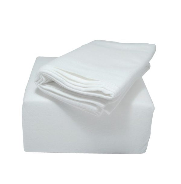 100% Brushed Cotton 160GSM in White