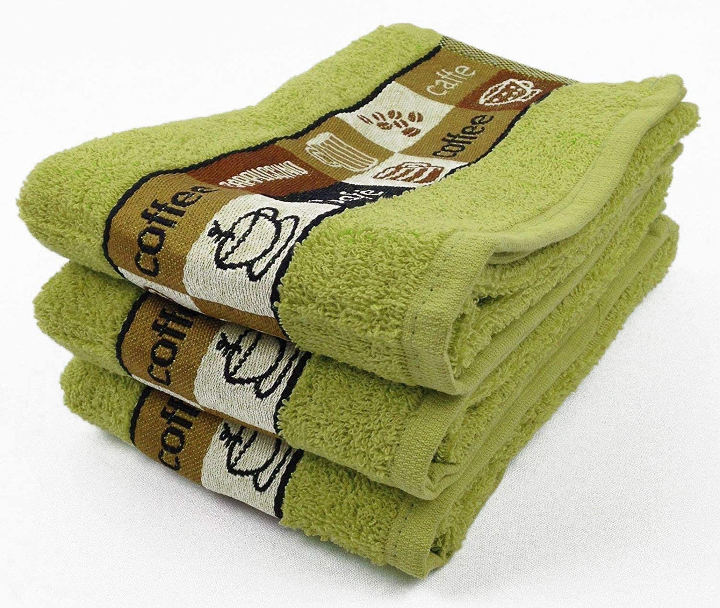 Cafe Cafe Tea Kitchen Towel Lime Green