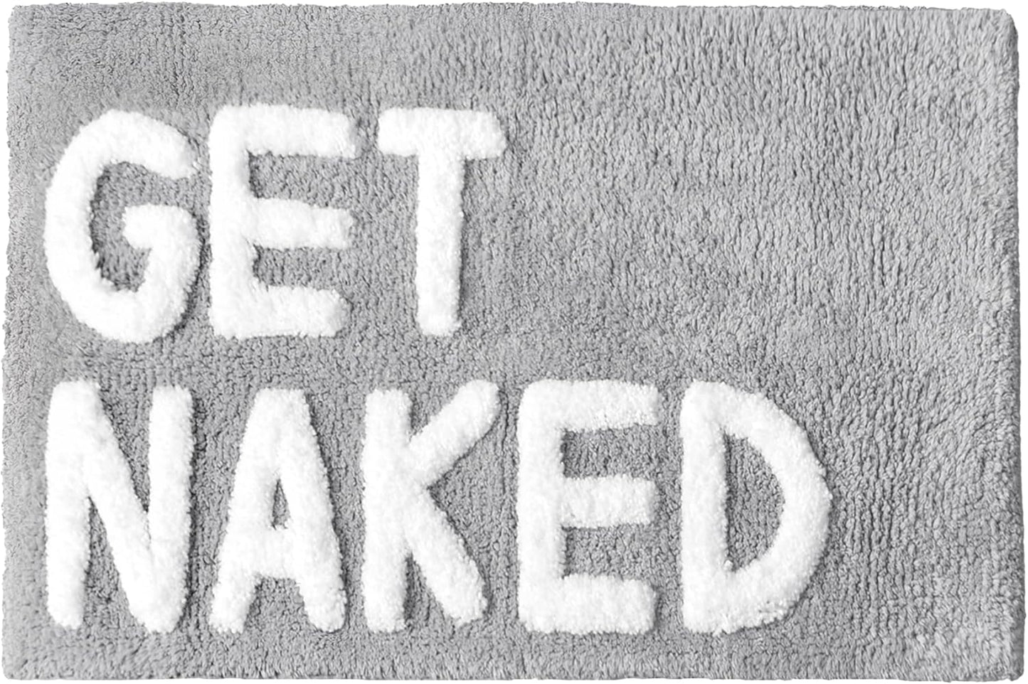 GET NAKED Bath Mat in Grey & White