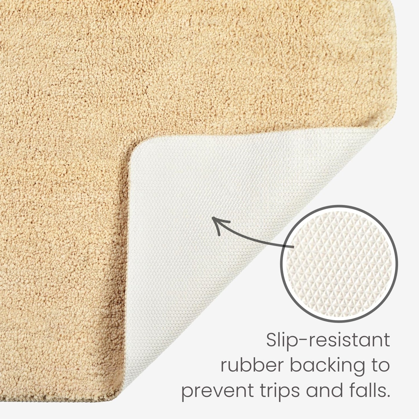 Microfibre Bath & Pedestal Mats Stone