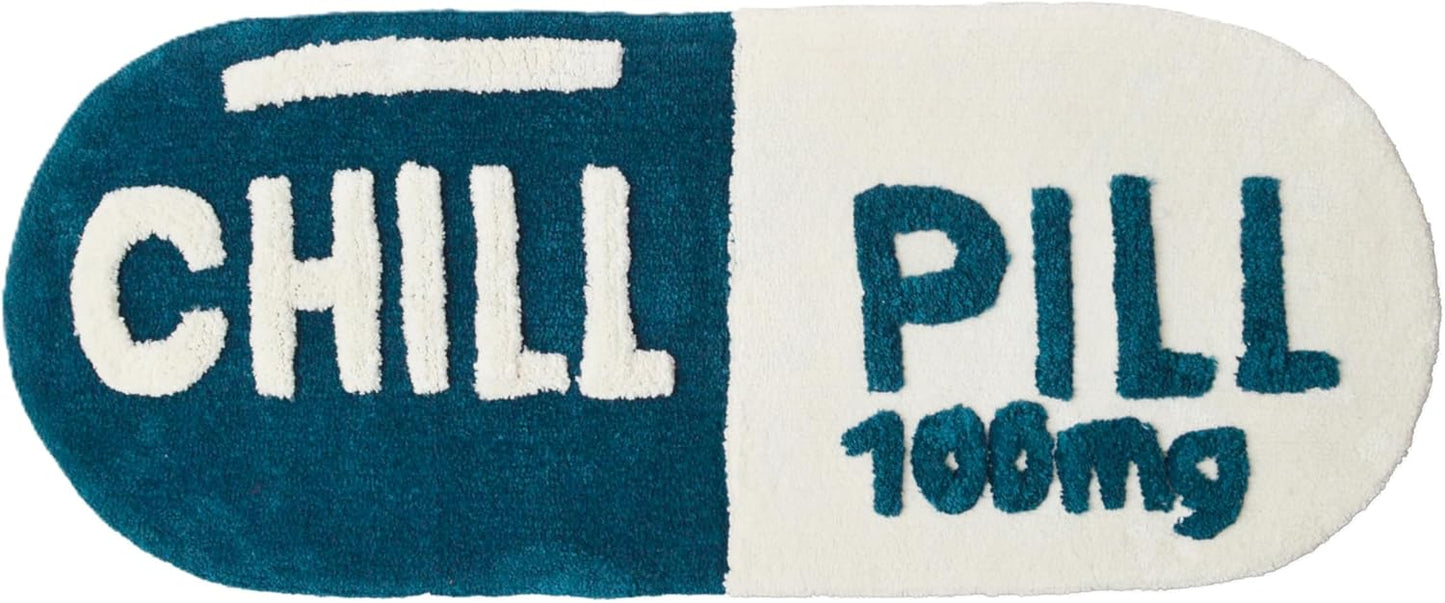 CHILL PILL Mooky Mat in Teal & Cream