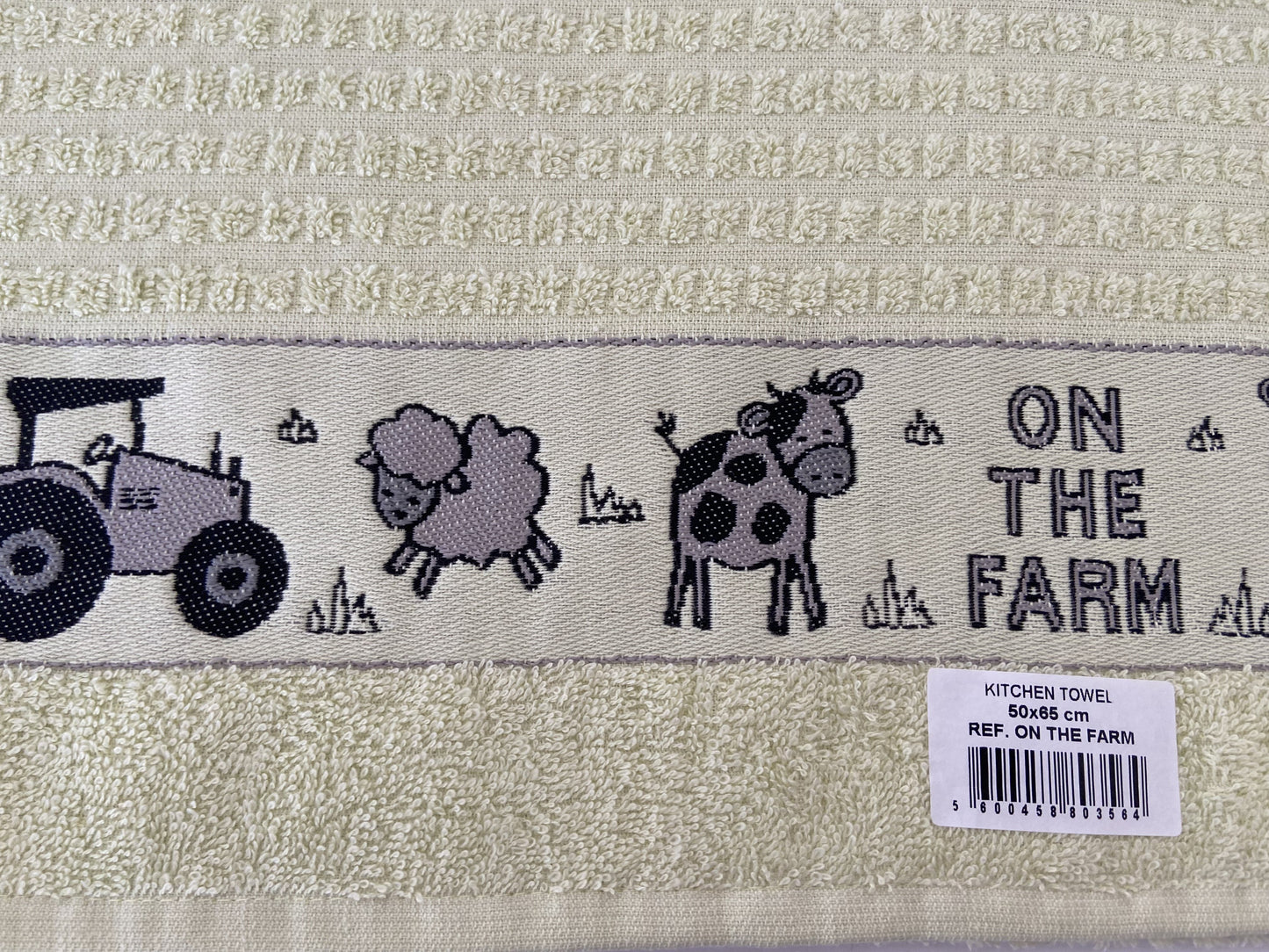 On The Farm Tea Kitchen Towel Green