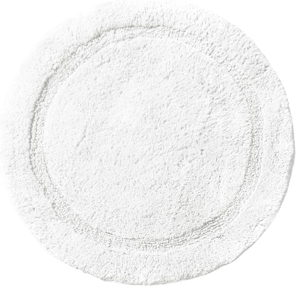 Marrakesh Round Rug Mat in White