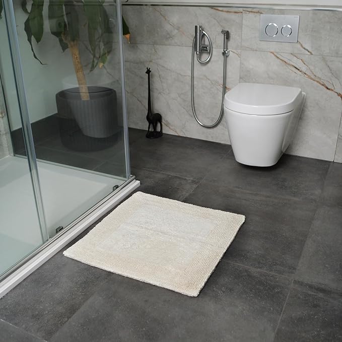Elegance Heavyweight Reversible Bath Mats Cream