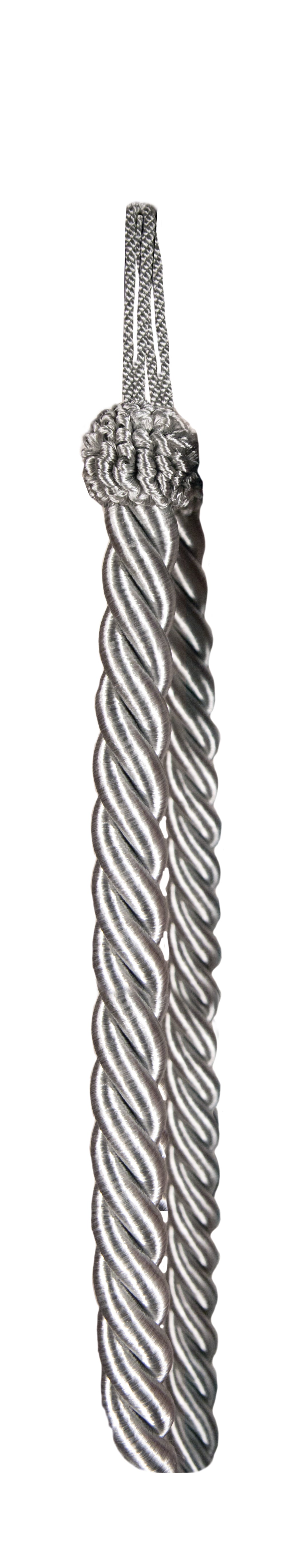 Rope Tie Back Silver Grey
