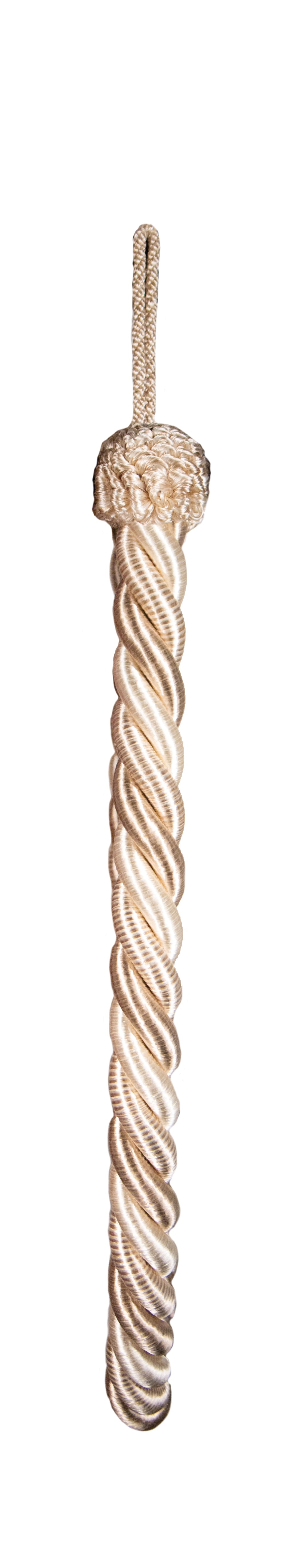 Rope Tie Back Cream & Beige