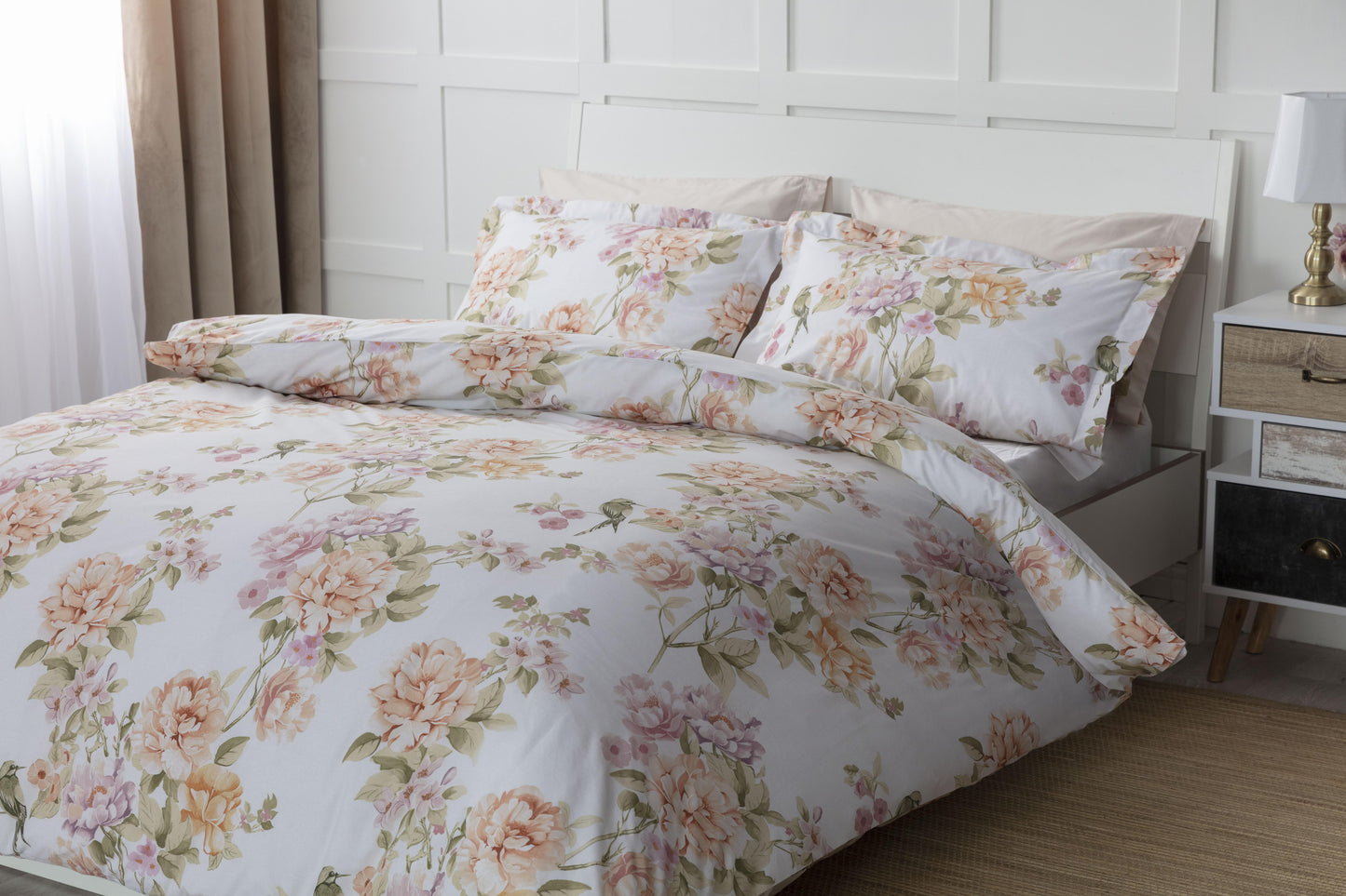 Aubrey Cotton Floral Duvet Set