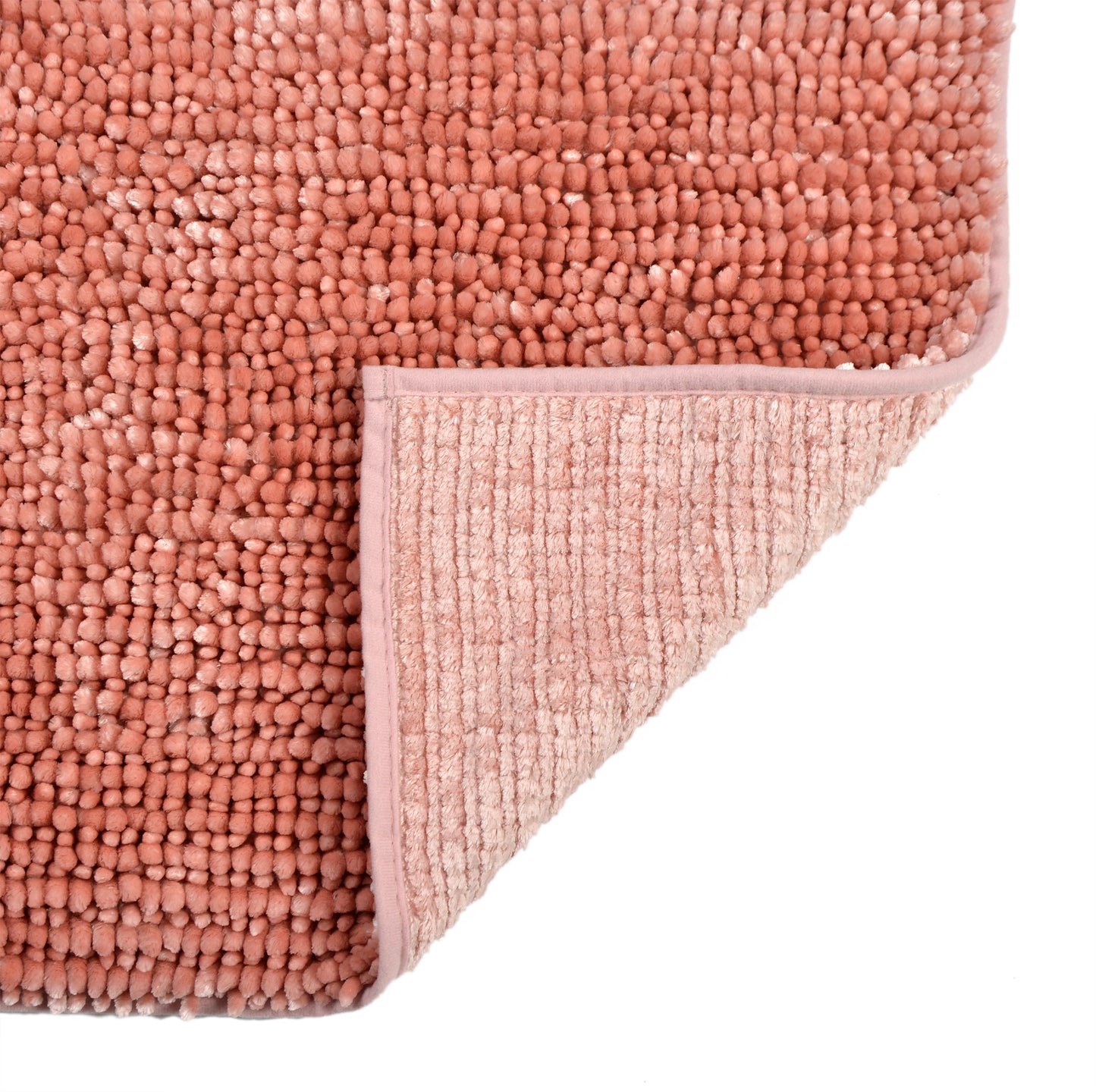 Extra Soft Chenille Bath Mat Blush Pink