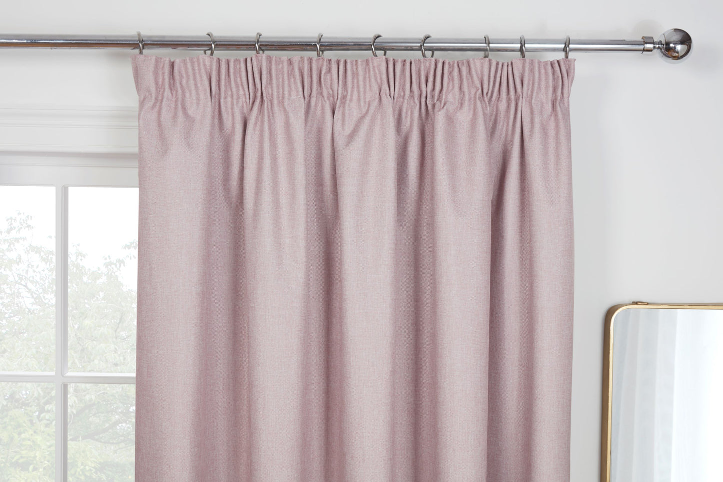 Blackout Curtains in Blush Pink