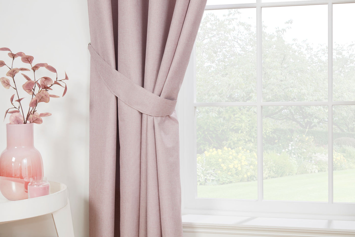 Blackout Curtains in Blush Pink