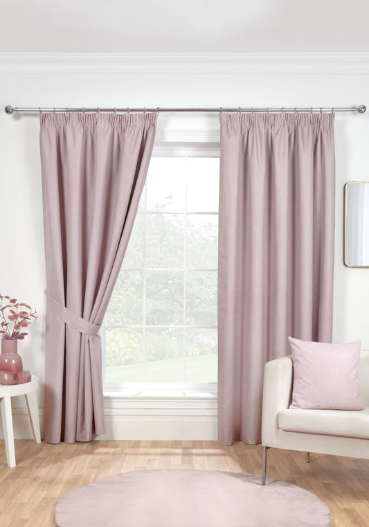 Blackout Curtains in Blush Pink