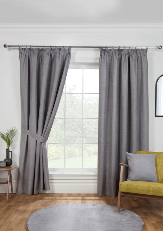 Blackout Curtains in Pewter Grey