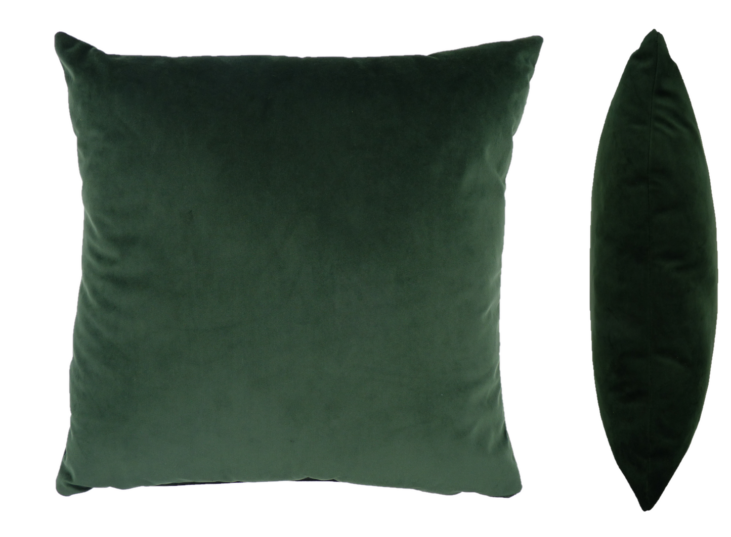 Opulence Velvet Cushion in Bottle Green
