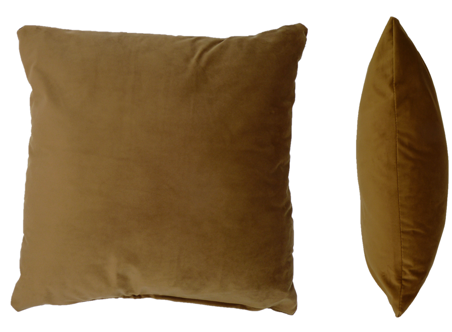 Opulence Velvet Cushion in Old Gold