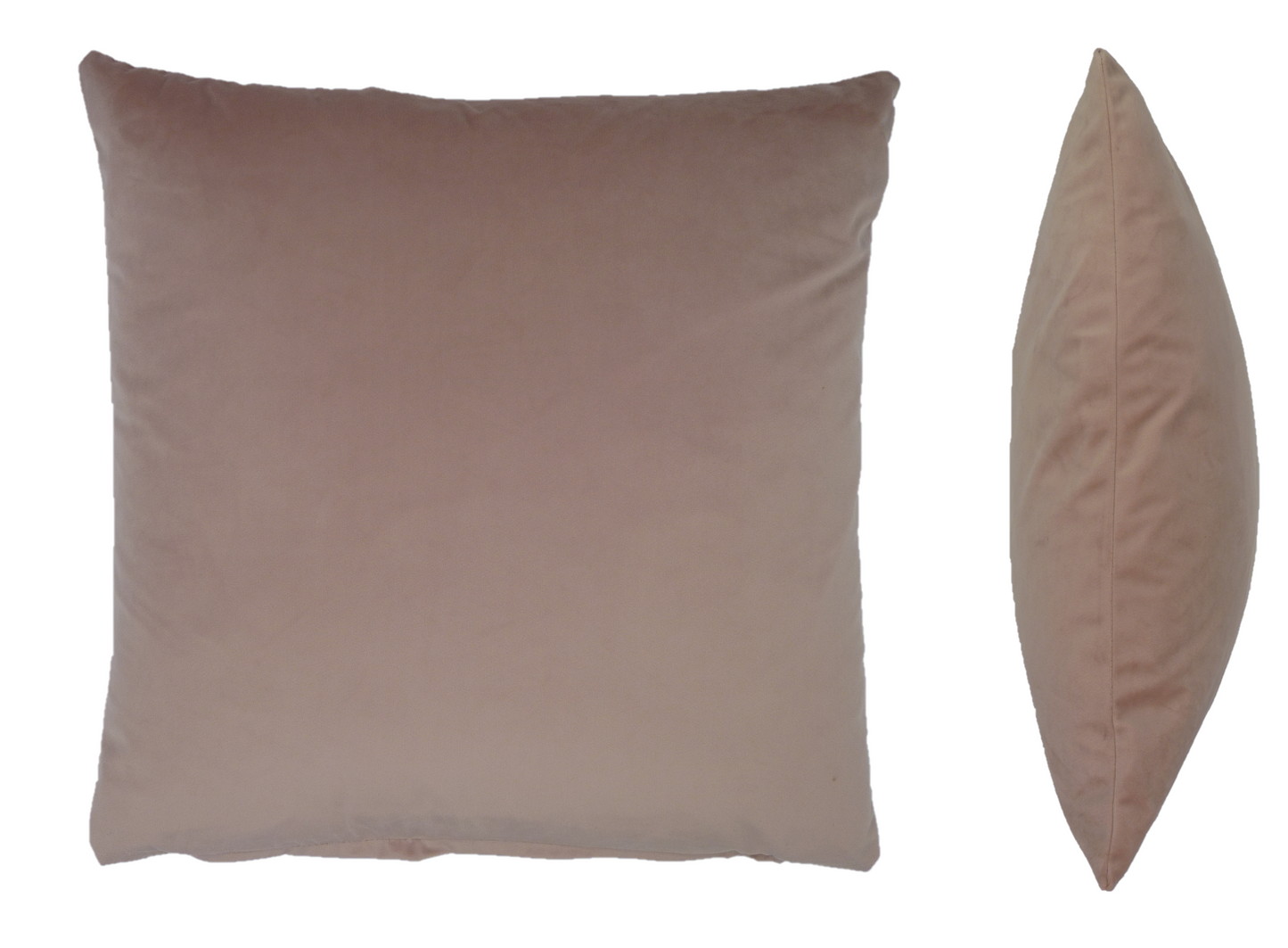 Opulence Velvert Cushion in Powder Pink 50cm