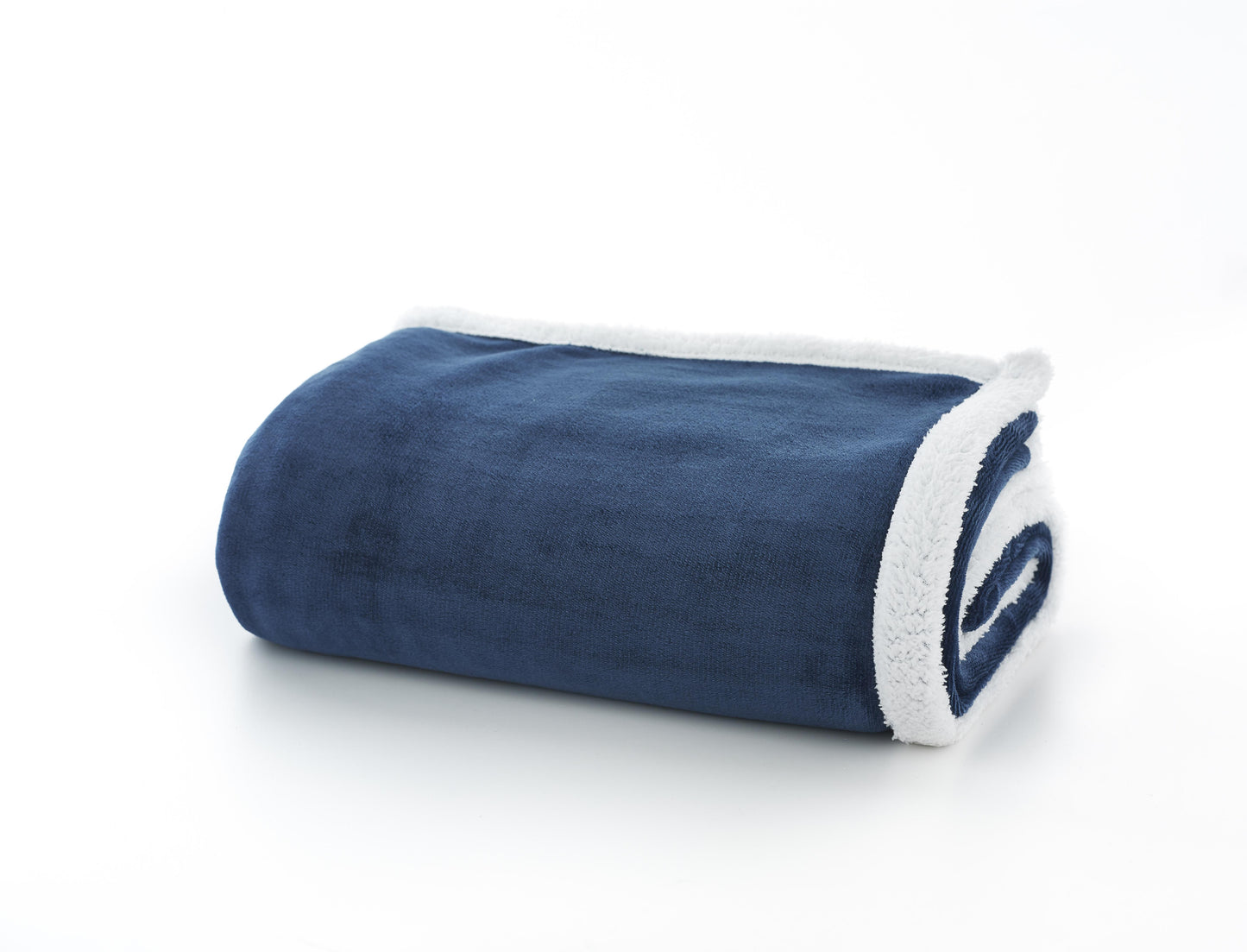 Supersoft Blackbrook Plush Throw in Navy Blue