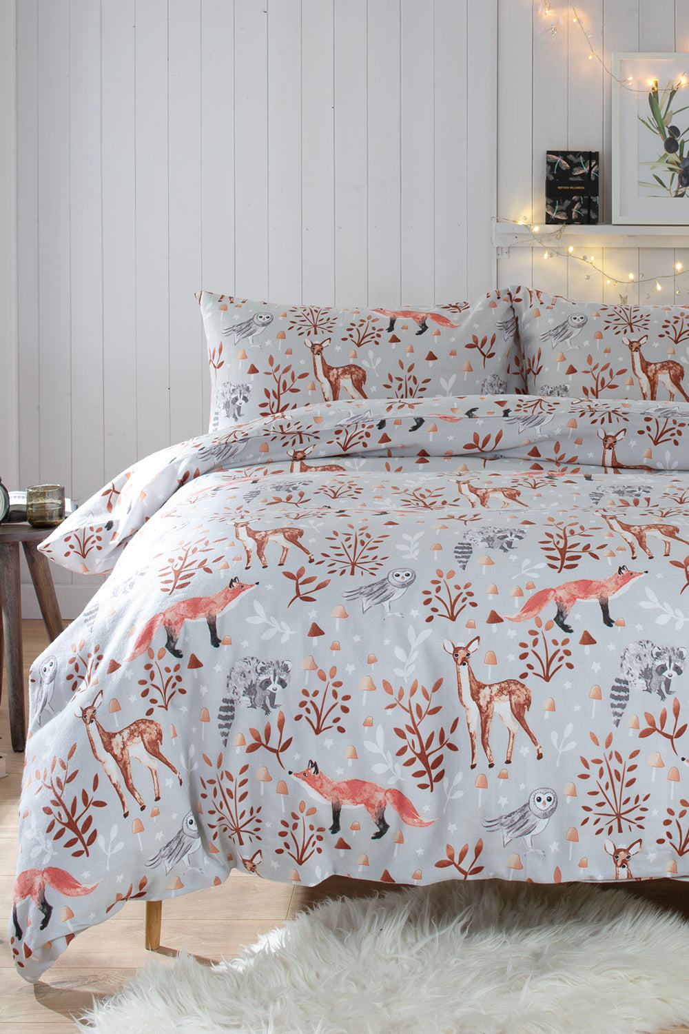 100% Brushed Cotton Duvet Cover Set By Bedding World - Single, Double, King Sizes