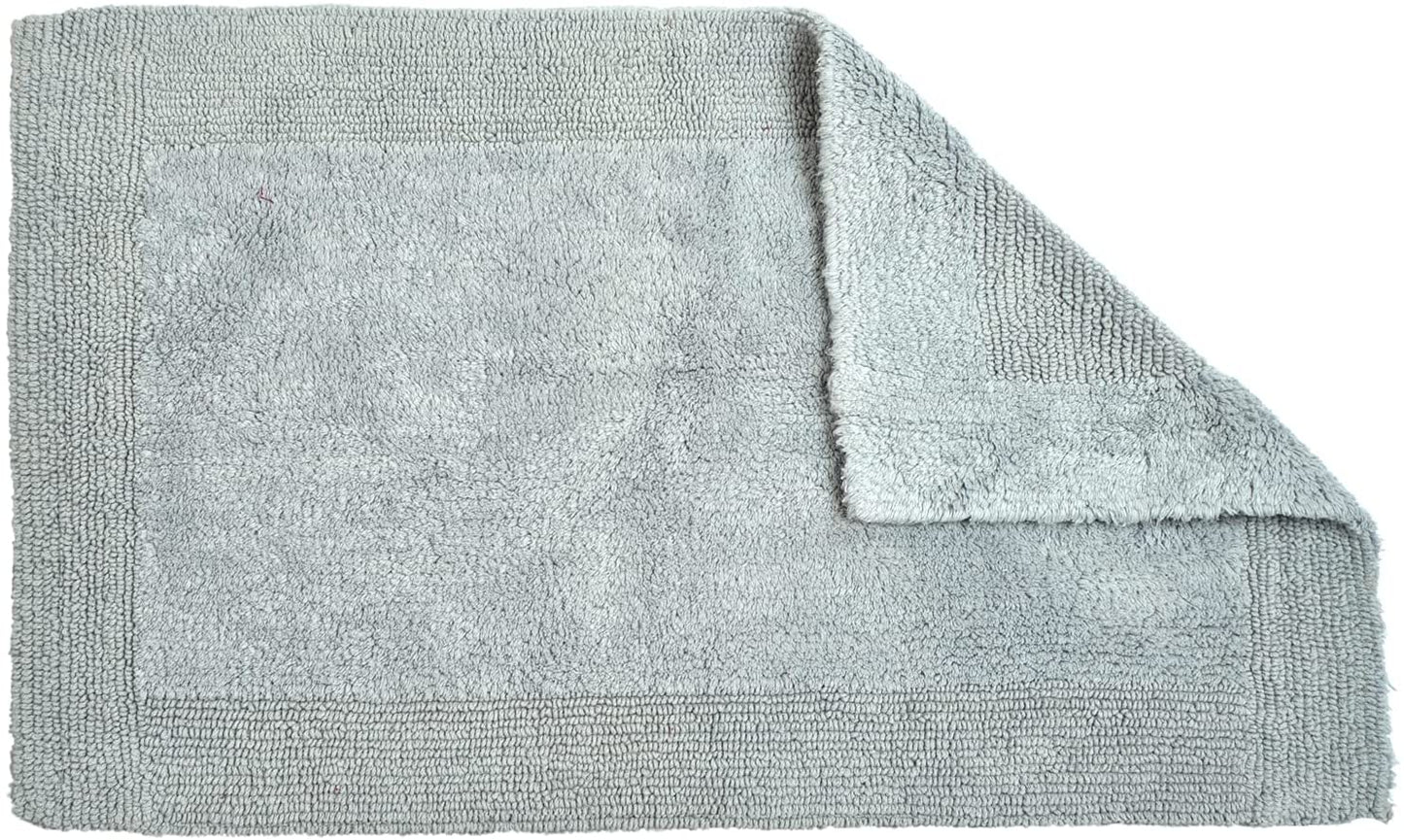 Heavyweight Elegance Reversible Bath Mats Dove Grey
