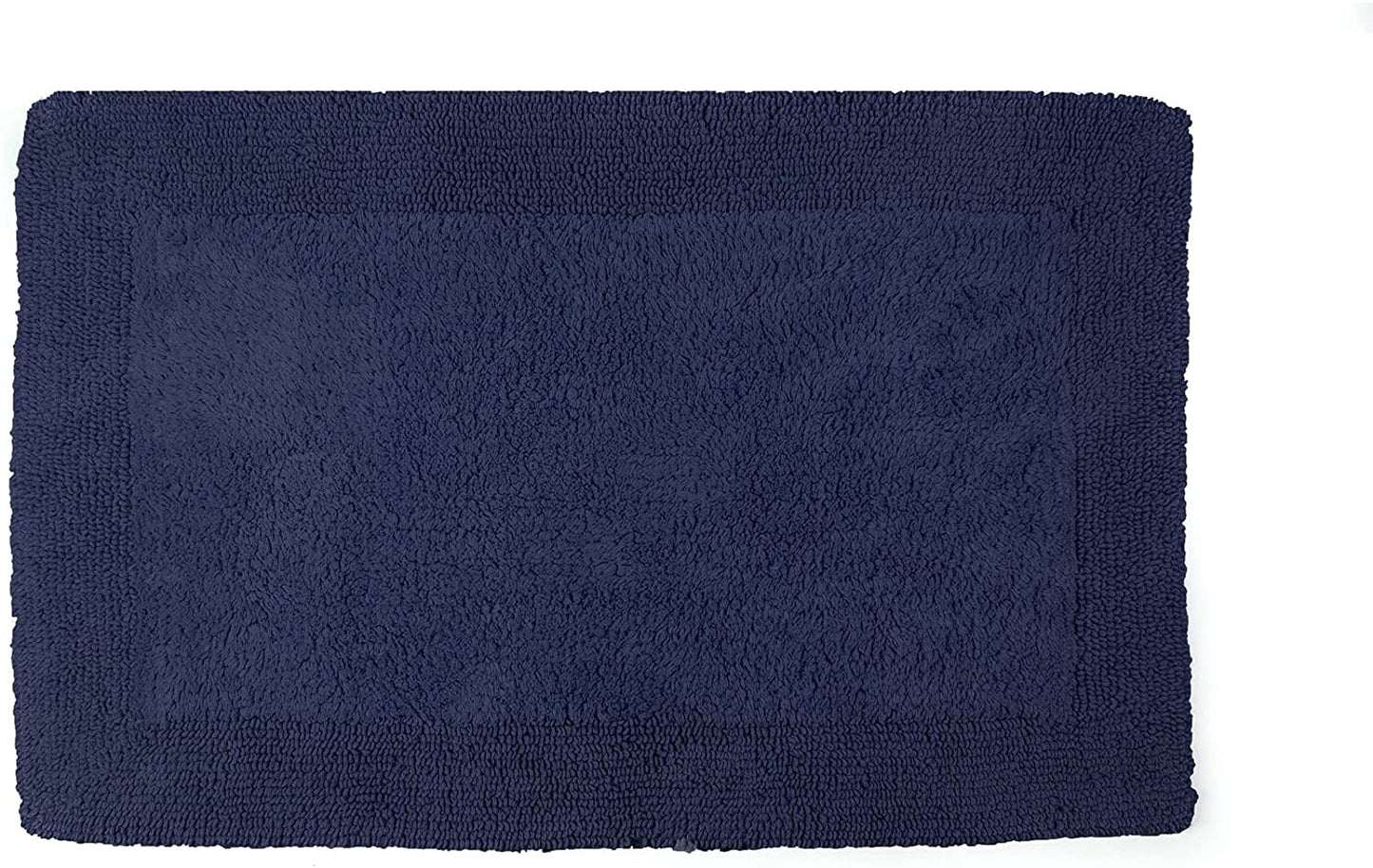Heavyweight Reversible Bath Mats Navy Blue