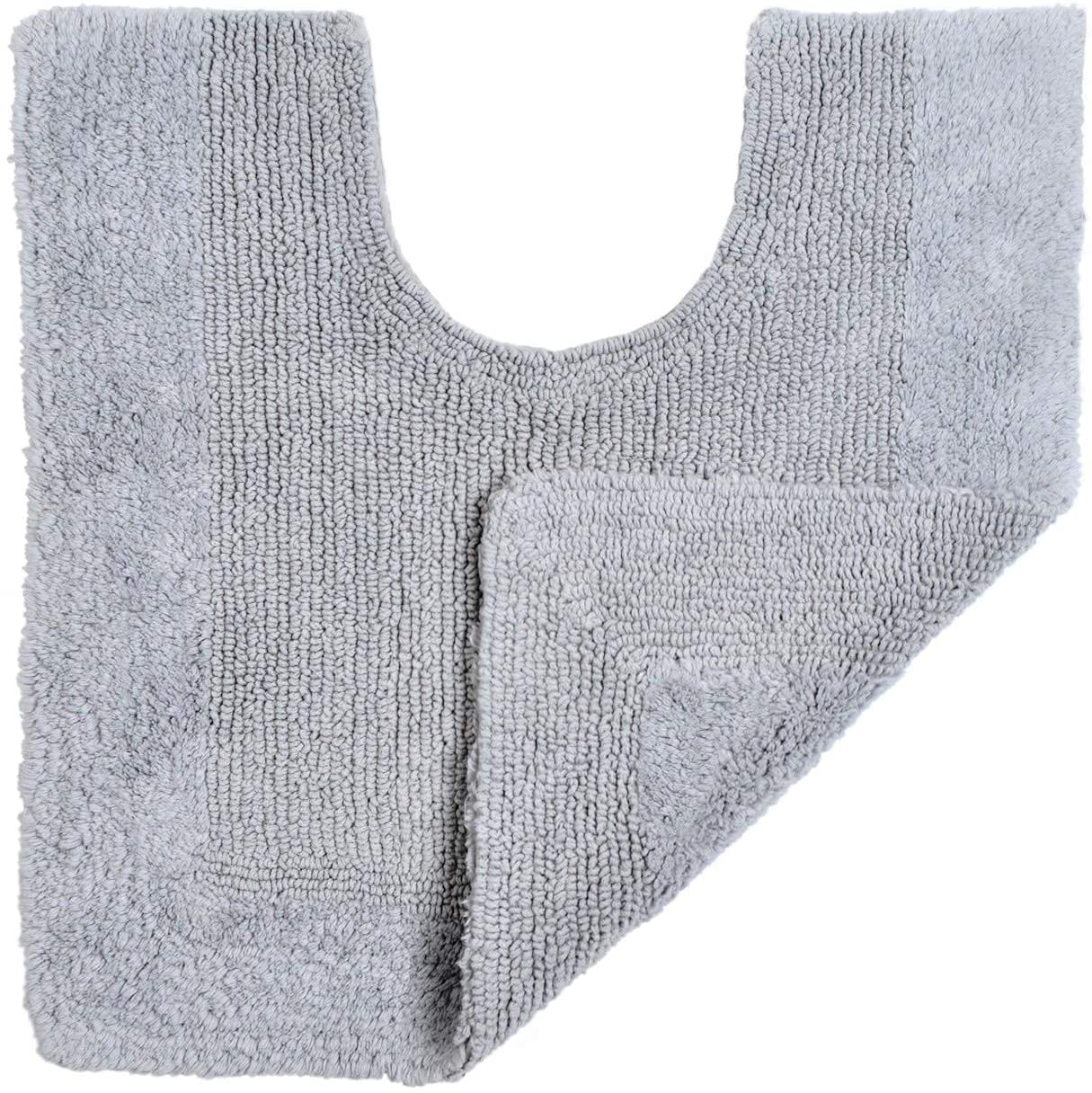 Heavyweight Elegance Reversible Bath Mats Dove Grey