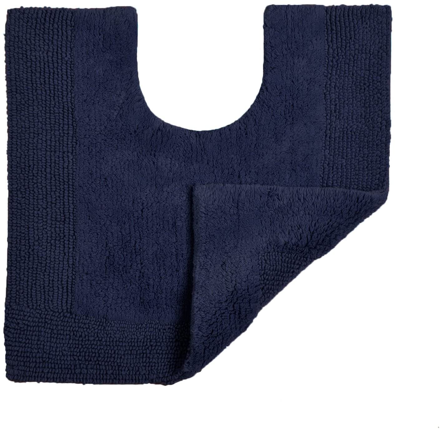 Heavyweight Reversible Bath Mats Navy Blue