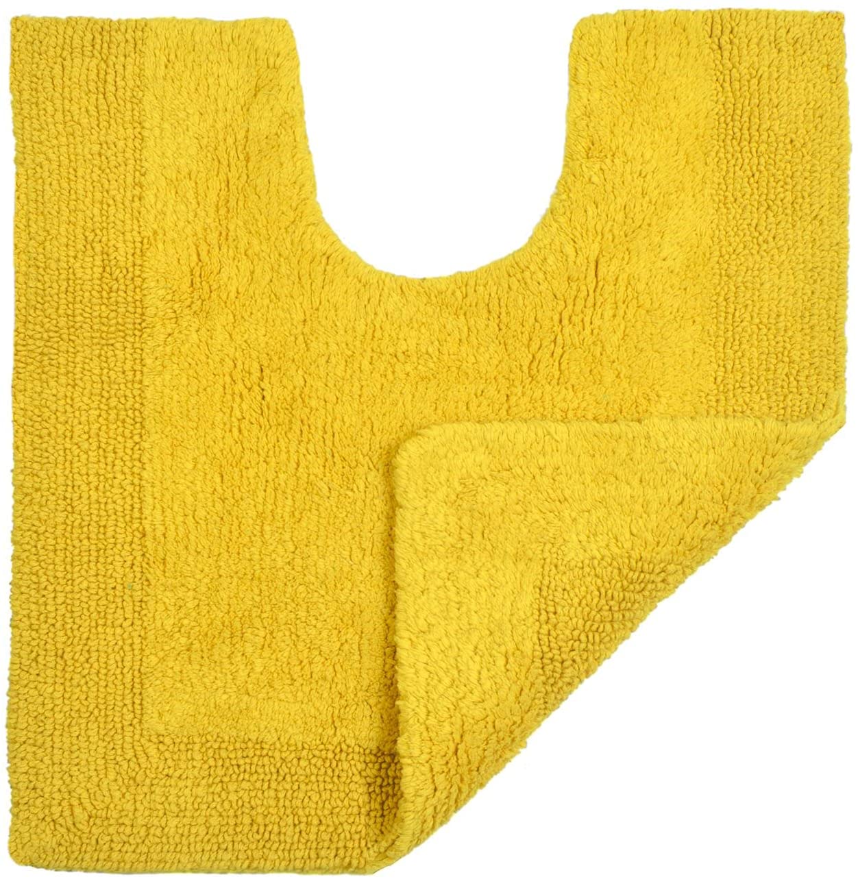 Heavyweight Elegance Reversible Bath Mats in Mustard Yellow