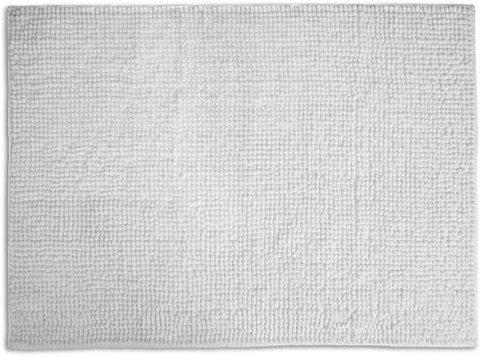 Supersoft Micro Chenille Bath Mat White