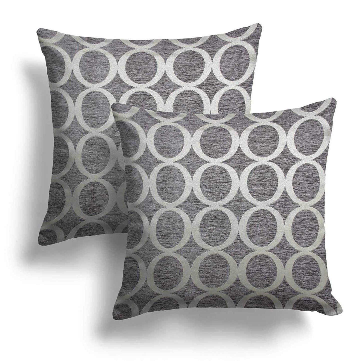 Oh Silver Jacquard Eyelet Curtains