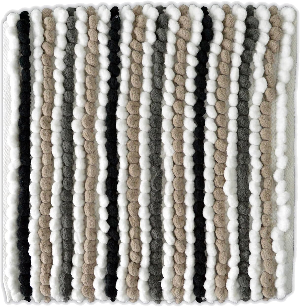 Bobble Stripe Shower Mat in Monochrome Shades