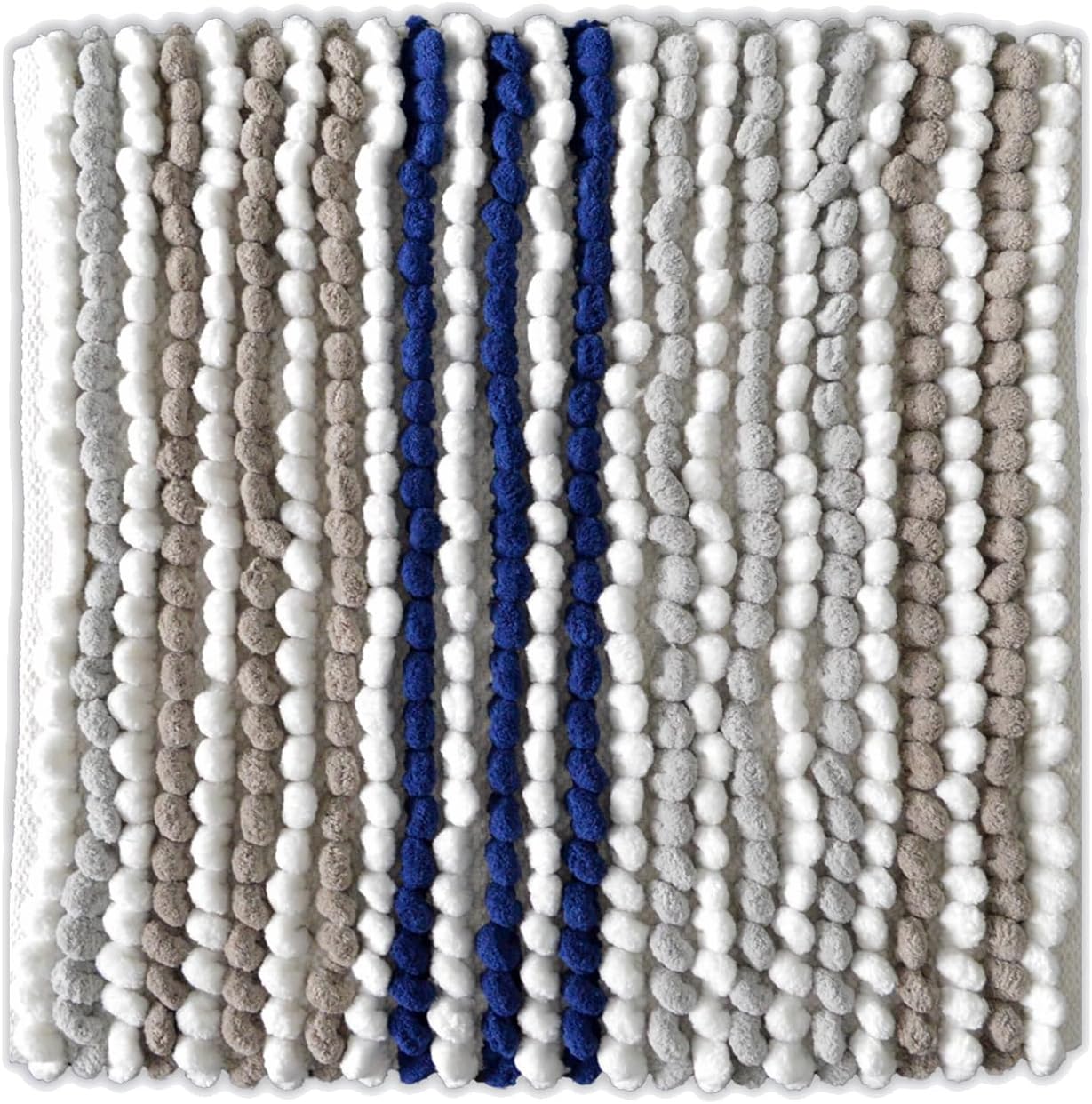 Merlin Shower Mat in Blue, Grey, White