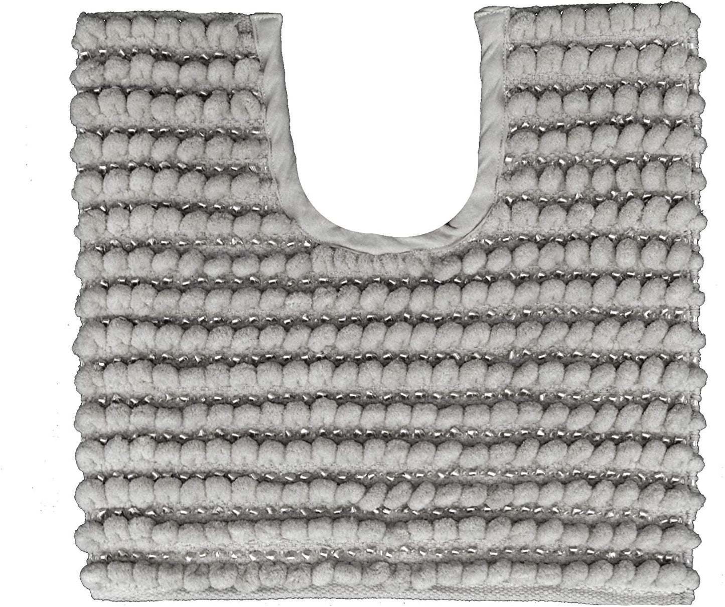 Sparkle Bobble Bath or Pedestal Mat in Dove Grey