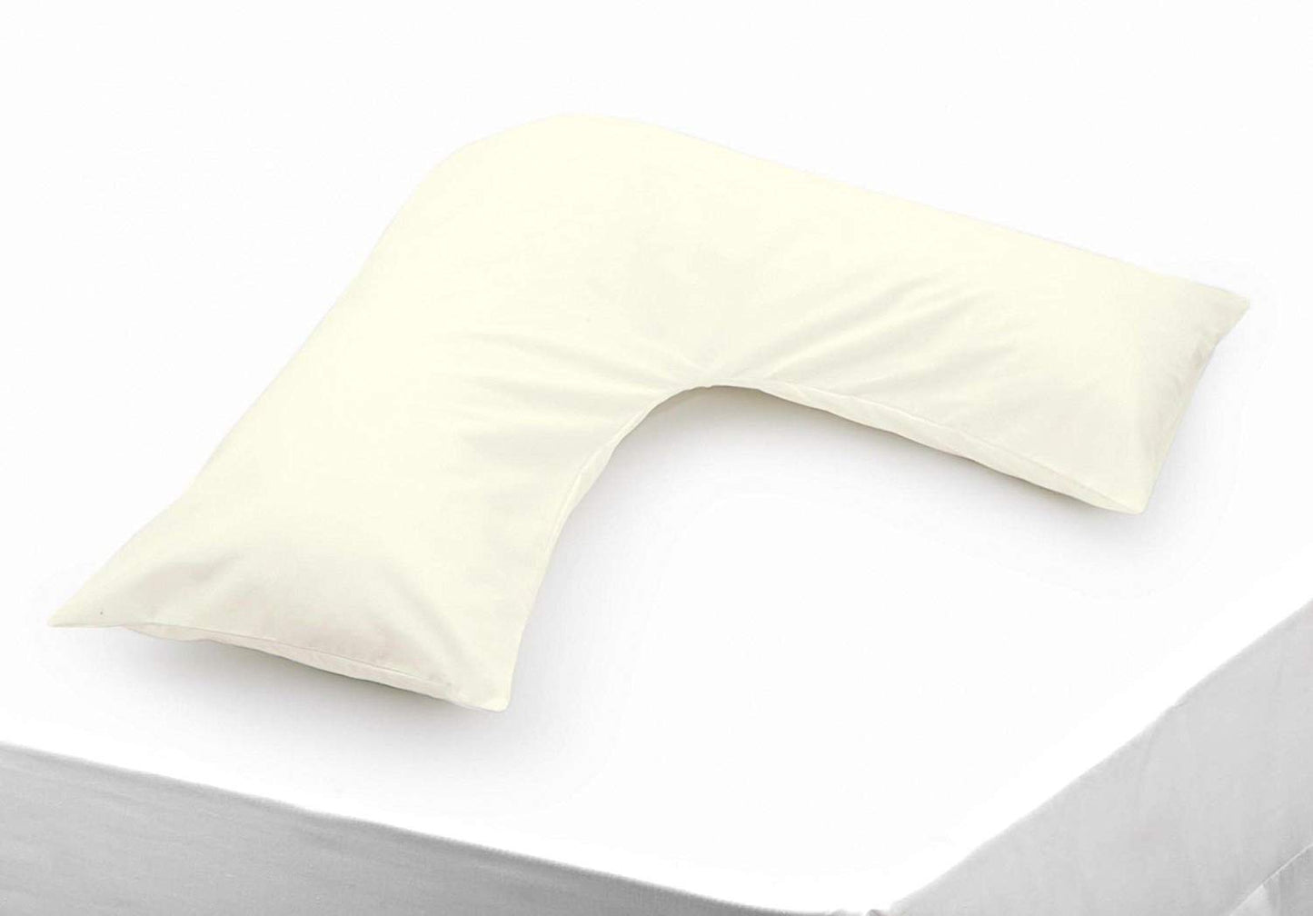 Polycotton V Shaped Maternity Pillow Case in Ivory