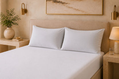 200 Thread Count Pure Combed Cotton Bed Linen In Pale Grey