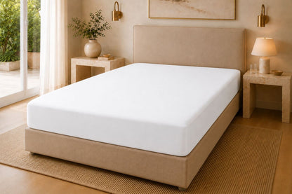 200 Thread Count Pure Combed Cotton Bed Linen In White
