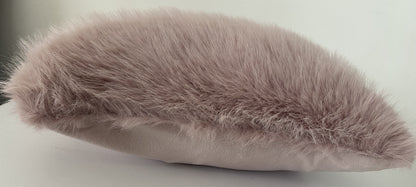 Faux Fur Cushion Cover in Pink