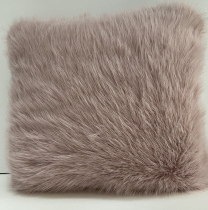 Faux Fur Cushion Cover in Pink